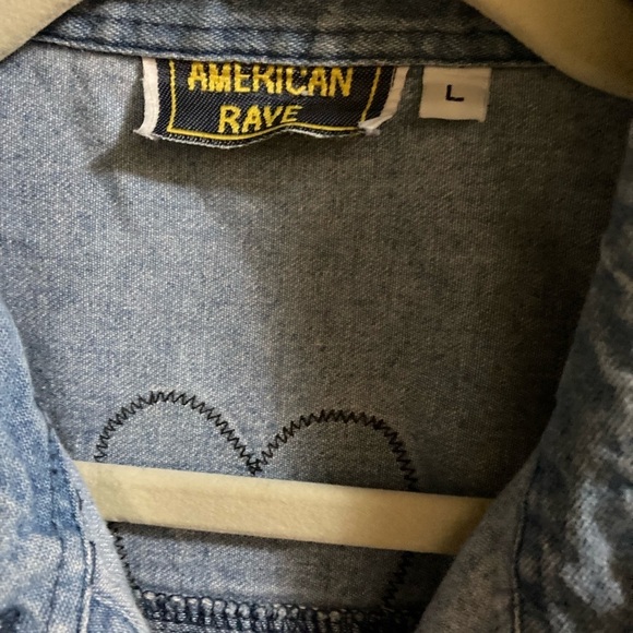 American Rave denim Shacket size large - Picture 4 of 7